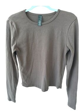 Bobi Curved bottom Long Sleeve Top